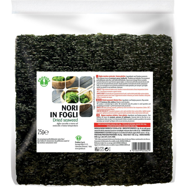 Probios Alga Nori En Hojas 15 G