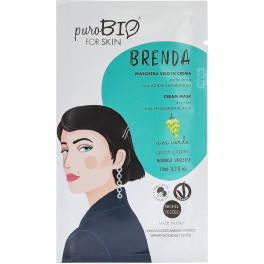 Purobio Mascarilla Facial Brenda Green Uva 03 En Crema - Piel Seca 10 Ml De Crema (uva)