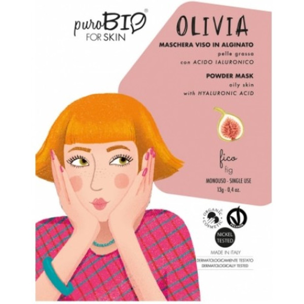 Purobio Mascarilla Facial Piel Grasa Olivia De Higo 13 G De Polvo