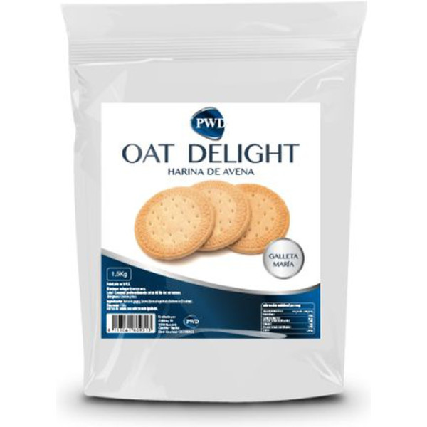 Pwd Oat Delight Harina De Avena Sabor Galleta María 1.5 Kg (galleta)