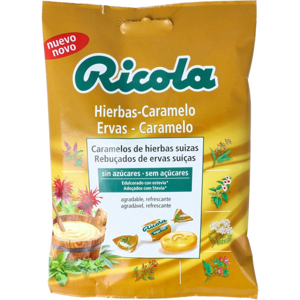 Ricola Caramelos Hierbas Suizas Y Caramelo 70 G