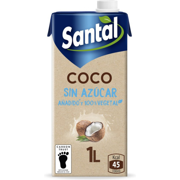 Santal Bebida De Coco Sin Azúcar Añadido 1 L