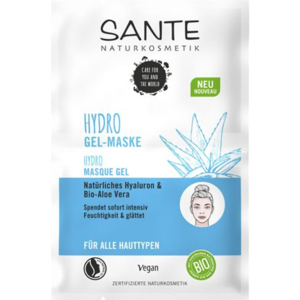 Sante On Hydro-Gel Maske Hyaluronsäure & Aloe Vera 8 ml Gel