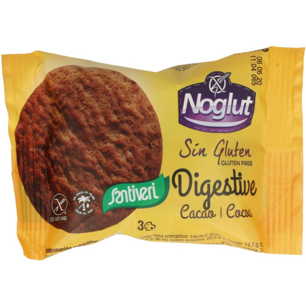 Santiveri Noglut Biscotti Senza Glutine Digestive Cacao 3 Unità