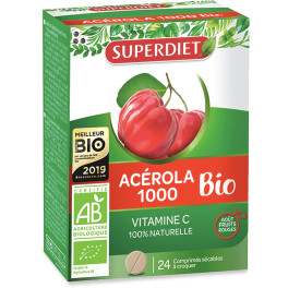 Superdiet Acerola Bio 1000 (masticables) 24 Comp