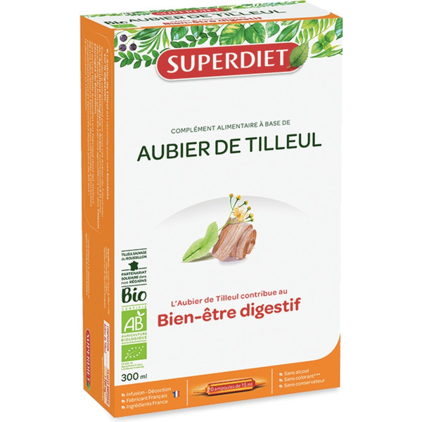 Superdiet Albura De Tilleul 20 Ampollas De 15ml