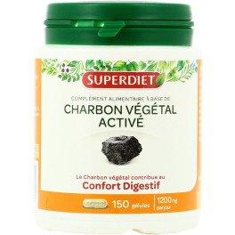 Superdiet Carbón Vegetal Activado 150 Caps De 200mg