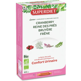 Superdiet Cuarteto De Confort Urinario Orgánico: Arándano. Reine Des Près. Brezo. Fresno 20 Ampollas