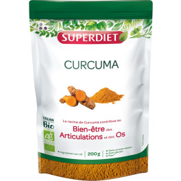 Superdiet Cúrcuma Orgánica 200 G De Polvo