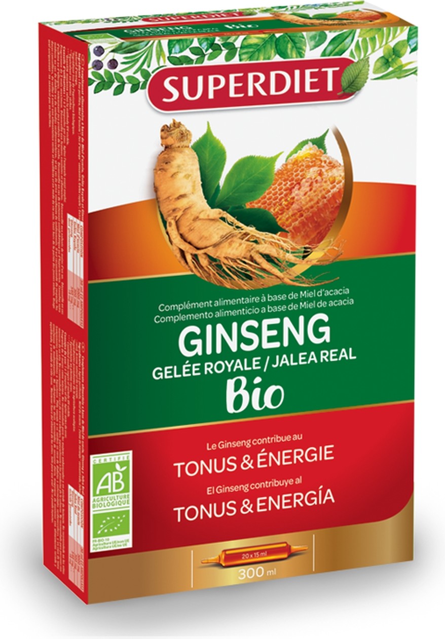 Superdiet Ginseng Jalea Real Bio 20 Ampollas De 15Ml-image