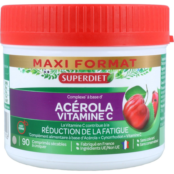 Superdiet Maxi Pote De Acerola Vitamina C 90 Comp