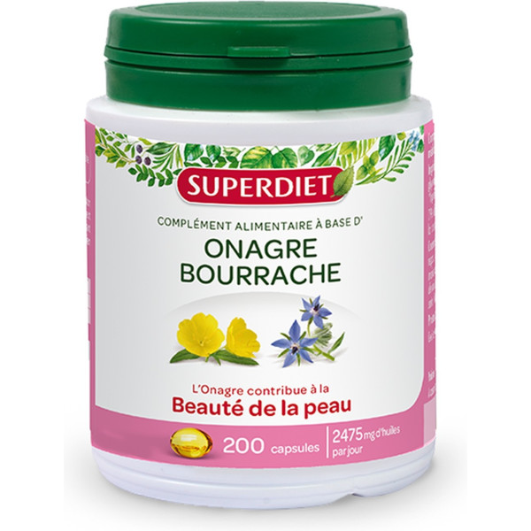 Superdiet Onagra - Borraja 200 Caps