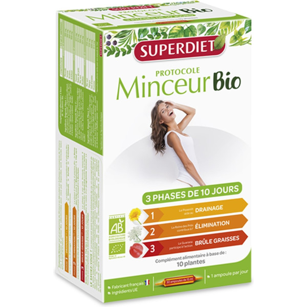 Superdiet Protocolo De Adelgazamiento Orgánico N ° 1 Tratamiento Durante 15 Días 30 Ampollas