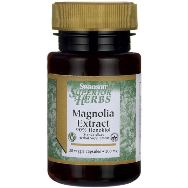 Swanson Extracto De Magnolia 200 Mg 30 Caps Vegetales