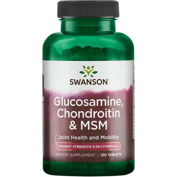 Swanson Glucosamina. Condroitina Y Msm. 750 Mg 120 Tabletas