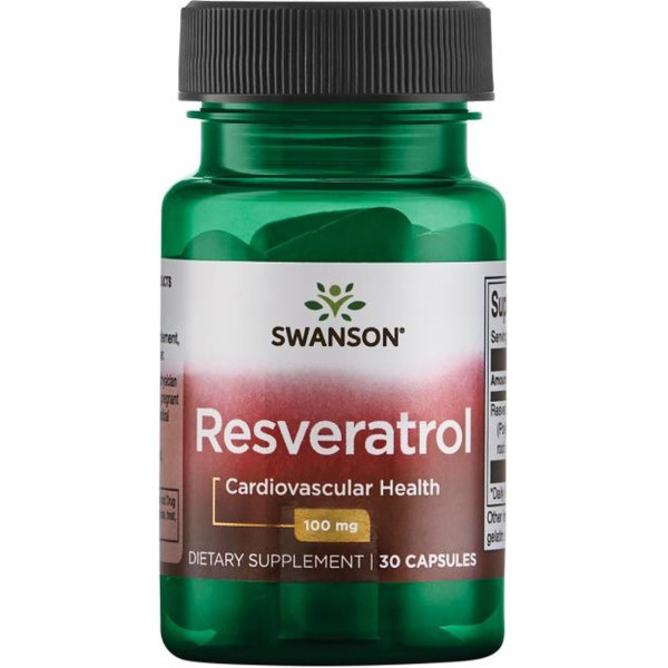Swanson Resveratrol. 100 Mg 30 Caps