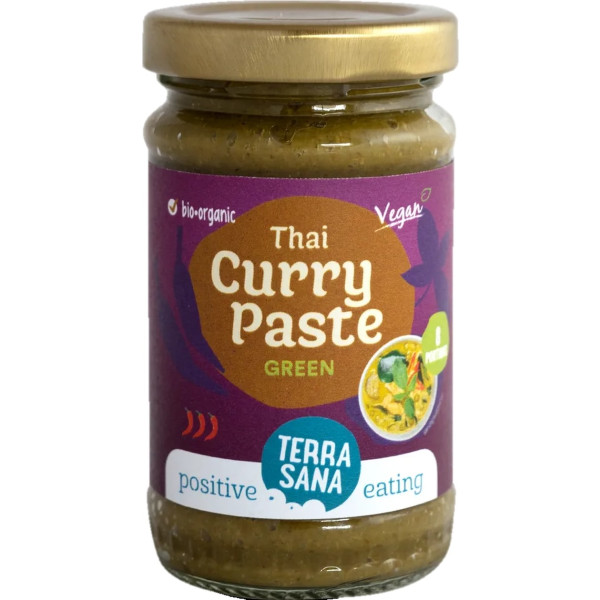 Terrasana Pasta De Curry Verde Tailandés 120 G De Crema