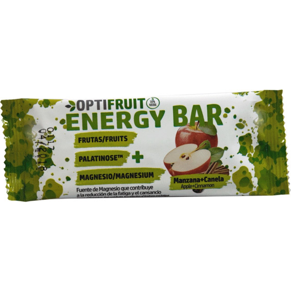 Vaminter Optifruit Barrita Energética + Mg + Palatinose (sabor Manzana Y Canela) 1 Unidad De 40g (canela - Manzana)