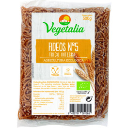 Vegetalia Fideos Gruesos Integrales Nº5 500 G