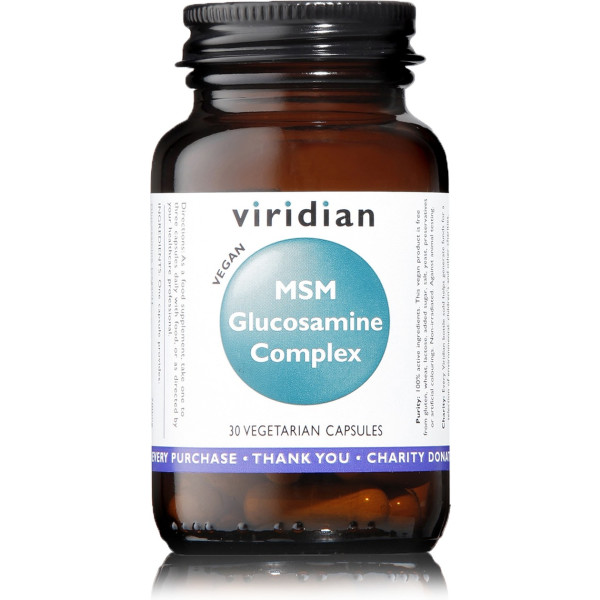 Viridian Glucosamina Msm Complex 30 Caps Vegetales