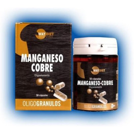 Waydiet Manganeso-cobre Oligogranulos 50 Caps