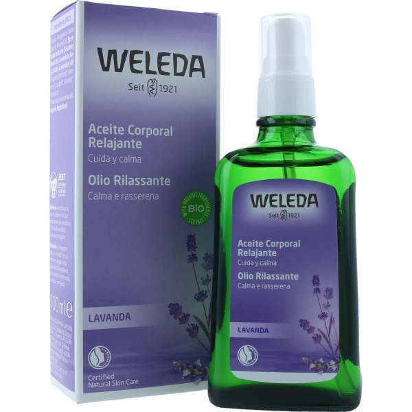 Weleda Aceite Corporal Relajante De Lavanda En Dispensador 100 Ml De Aceite