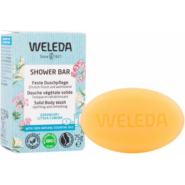 Weleda Cos Shower Bar Sabonete Sólido Refrescante 75 Gr Unissex