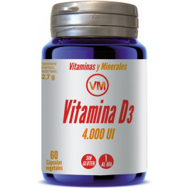 Ynsadiet Vitamina D3 (4.000 Ui) 60 Caps Vegetales