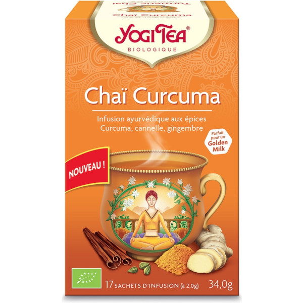 Yogi Tea Chaï Cúrcuma Bio 17 Bolsitas Infusoras