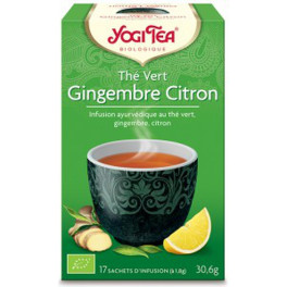Yogi Tea Té Verde Limón Y Jengibre 17 Bolsitas Infusoras