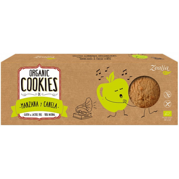 Zealia Cookies Manzana Y Canela Bio Sin Gluten 135 G
