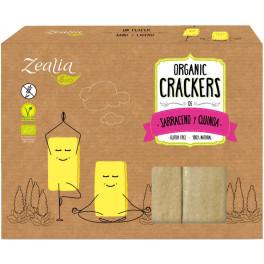 Zealia Crackers Sarraceno Y Quinoa Bio Sin Gluten 6 Unidades De 120g