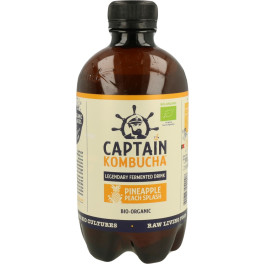 Captain Kombucha Drink Kombucha Tea Ananas E Pesca Bio 400 Ml (pesca - Ananas)