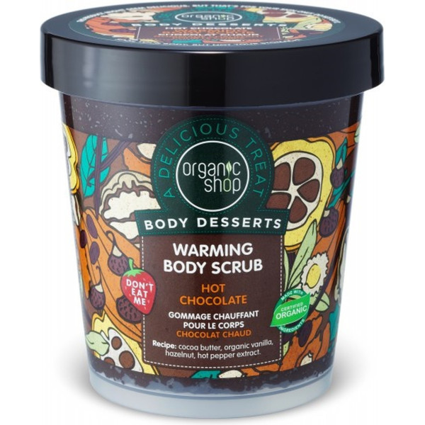 Organic Shop Body Dessert - Body Scrub Met Warme Chocolademelk 450 Ml