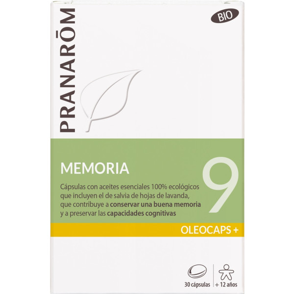 Pranarom Oleocaps 9 - Memory 30 Capsules