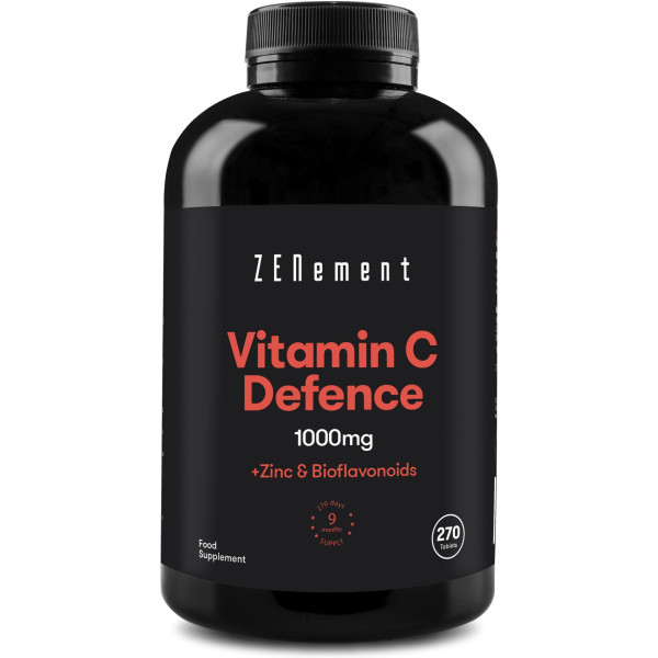 Zenement Vitamina C Defence. 1000 Mg + Zinc Y Bioflavonoides