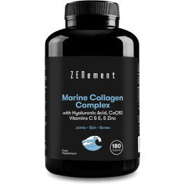 Zenement Complejo De Colágeno Marino. Con ácido Hialurónico. Coq10. Vitaminas C & E Y Zinc