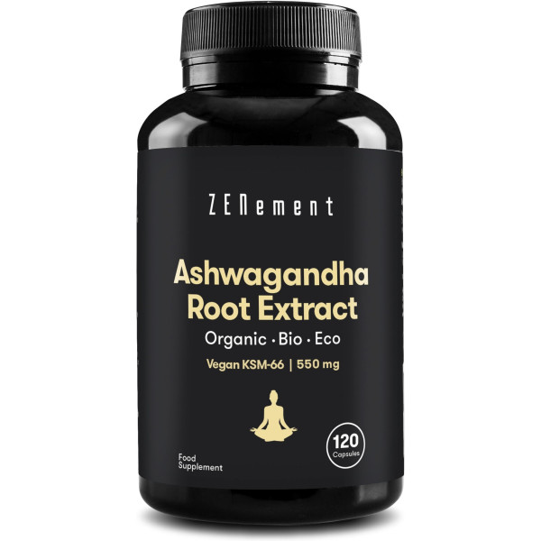 Zenement Extracto De Raíz De Ashwagandha Eco. Ksm-66 Vegano  550 Mg