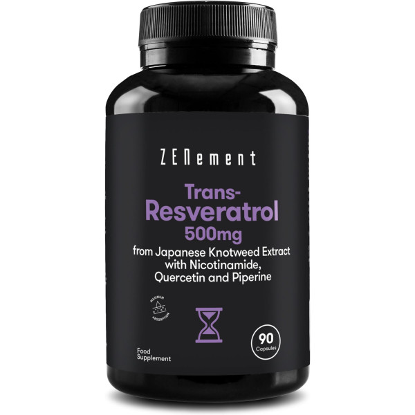 Zenement Trans-resveratrol 500 Mg. Con Nicotinamida. Quercetina Y Piperina