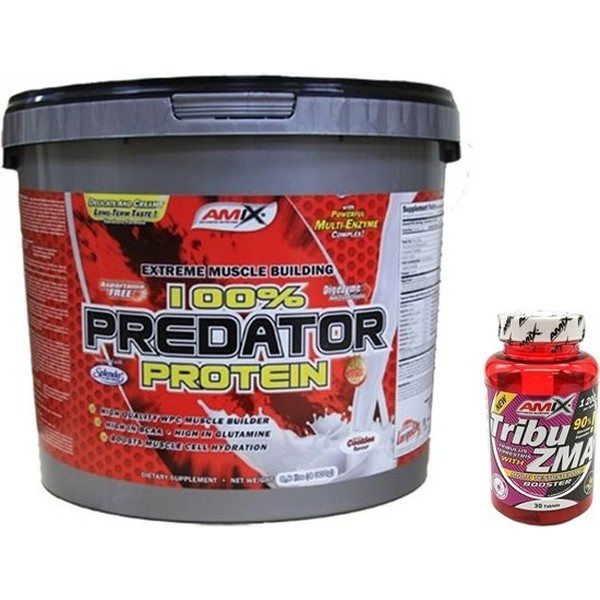 CADEAU Pack Amix Predator Protein 4 Kg + Tribu - Zma 30 Gélules