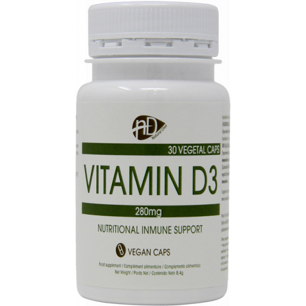 Natural Diet Vitamina D3. 30 Cápsulas Vegetales