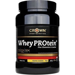  Crown Sport Nutrition Whey Protein+ 871 G. Whey Con Leucina E Glutammina Extra E Certificazione Informed Sport Anti-Doping - Senza Glutine