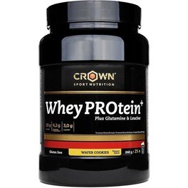  Crown Sport Nutrition Whey Protein+ 871 G. Whey avec leucine et glutamine supplémentaire et certification antidopage Informed Sport - Sans gluten