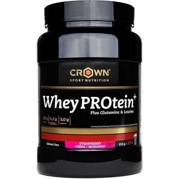  Crown Sport Nutrition Whey Protein+ 871 G. Whey Con Leucina Y Glutamina Extra Y Certificación Antidoping Informed Sport - Sin Gluten