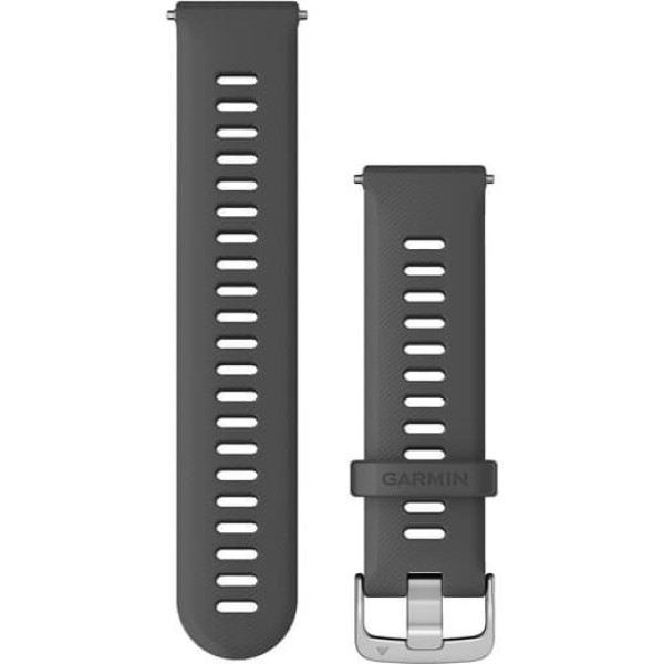 Garmin Quick Detach Straps (22mm) Gris Avec Boucle Argentée