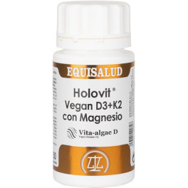 Equisalud Holovit Vegan D3+k2 Con Magnesio 50 Cápsulas