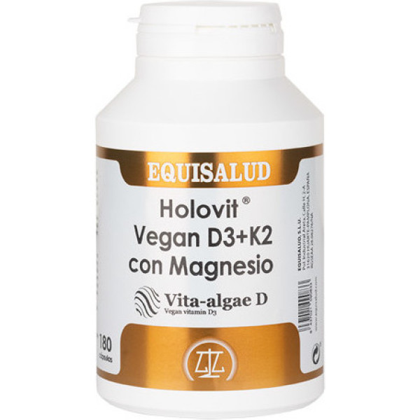 Equisalud Holovit Vegan D3+k2 Con Magnesio 180 Cápsulas