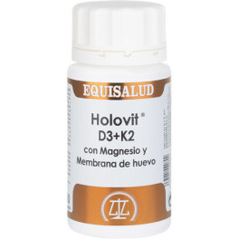 Equisalud Holovit D3+k2 Con Magnesio Y Membrana De Huevo 50 Cápsulas