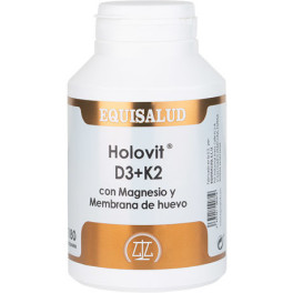 Equisalud Holovit D3+k2 Con Magnesio Y Membrana De Huevo 180 Cápsulas