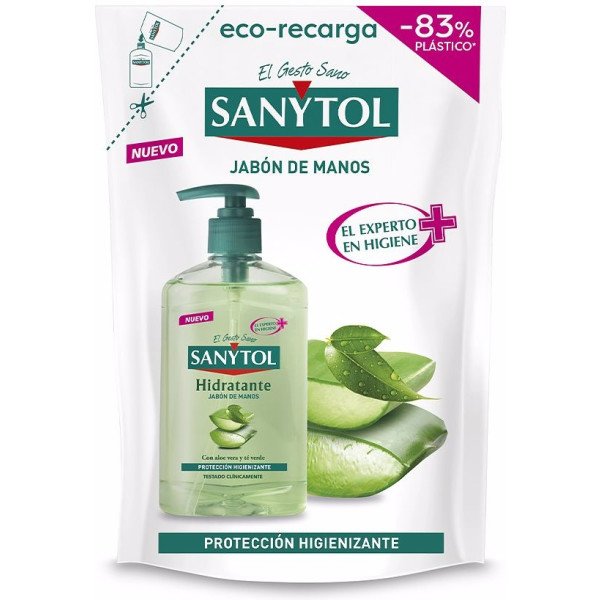 Recharge de savon antibactérien hydratant Sanytol 200 ml unisexe